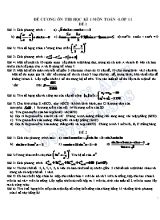 Đề cương ôn thi học kì 1 môn Toán Lớp 11 - Vũ Tuấn Anh